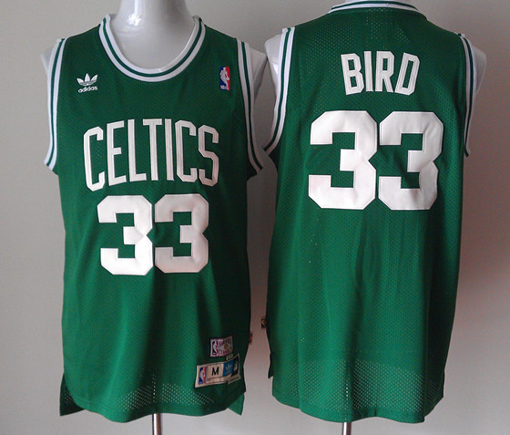 NBA Boston Celtics 33 Larry Bird New Revolution 30 Swingman Soul Throwback Green Jersey